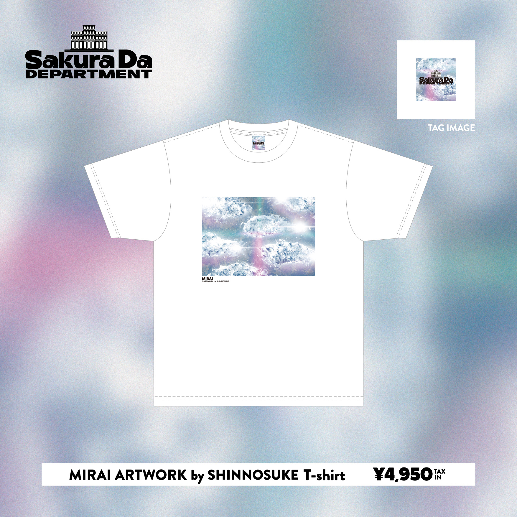 新グッズ「MIRAI ARTWORK by SHINNOSUKE T-shirt」登場‼︎POPUP